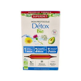 SUPERDIET Protocolo Detox 30 Ampollas para la Detoxificación del Organismo