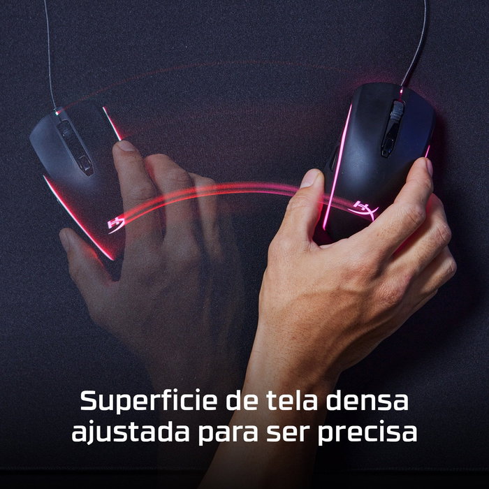 HyperX Pulsefire Mat Gaming Mousepad Alfombrilla de Ratón Gaming Size M Negro - HMPM1-M - Resistencia, Precisión, Base de Goma Antideslizante, Costura Perfecta
