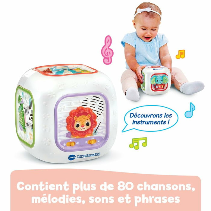 Vtech Baby Cubo Musical para Bebé con texturas y melodías
