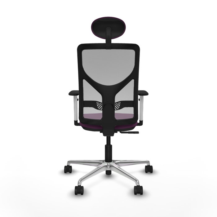 PIQUERAS Y CRESPO Silla de oficina Motilla con mecanismo Sincro, Morado y Gris