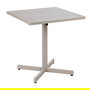 Mesa Auxiliar Plegable Taupe Acero 70 X 70 X 74 cm