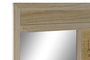 DKD Home Decor Recibidor Scandi Natural 92 x 40 x 181 cm Paulownia, Ratán, Espejo