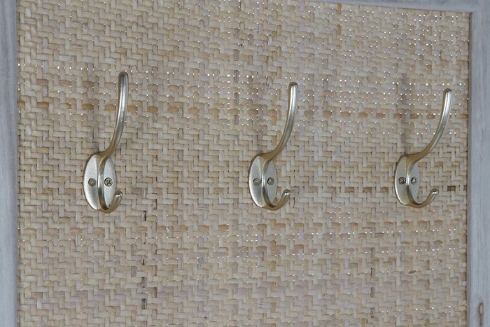 DKD Home Decor Recibidor Scandi Natural 92 x 40 x 181 cm Paulownia, Ratán, Espejo DKD Home Decor Recibidor Scandi Natural 92 x 40 x 181 cm Paulownia, Ratán, Espejo