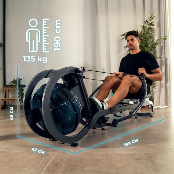 Máquina de Remo Cecotec Drumfit Rower 20000 Neptuno