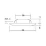 Brumberg. Leuchten EB-Downlight BARENT redondo negro 4W 350mA 930