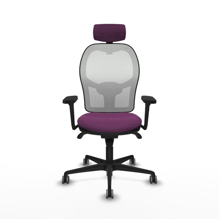 PIQUERAS Y CRESPO Silla de oficina Jorquera con mecanismo Sincro, Morado y Blanco PIQUERAS Y CRESPO Silla de oficina Jorquera con mecanismo Sincro, Morado y Blanco