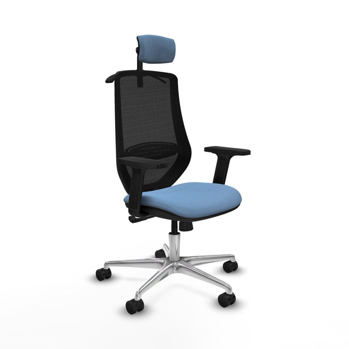 PIQUERAS Y CRESPO Silla de oficina Mardos Azul cielo y Negro PIQUERAS Y CRESPO Silla de oficina Mardos Azul cielo y Negro
