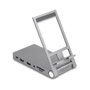 DeLOCK Estación de acoplamiento 4K con soporte integrado Gris