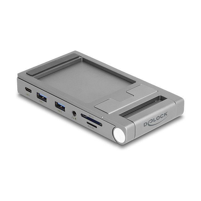 DeLOCK Estación de acoplamiento 4K con soporte integrado Gris DeLOCK Estación de acoplamiento 4K con soporte integrado Gris