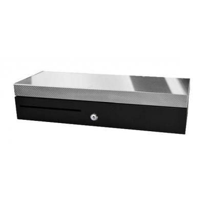 apg Cash Drawer Cajón Portamonedas ECD460B con Tapa Abatible Solución Económica para Puntos de Venta Pequeños y Medianos