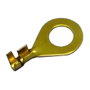 Terminal redondo ø5,2 mm interior, Acero, Dorado, Bolsa 100 uds