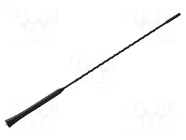 PER.PIC. Mástil de antena negro 0,406m M5/M6 para Dacia y Renault