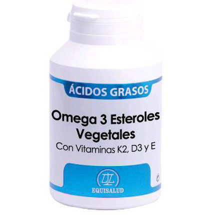 EQUISALUD Omega 3 Esteroles Vegetales con Vitamina K2, D3 y E, 120 Cápsulas