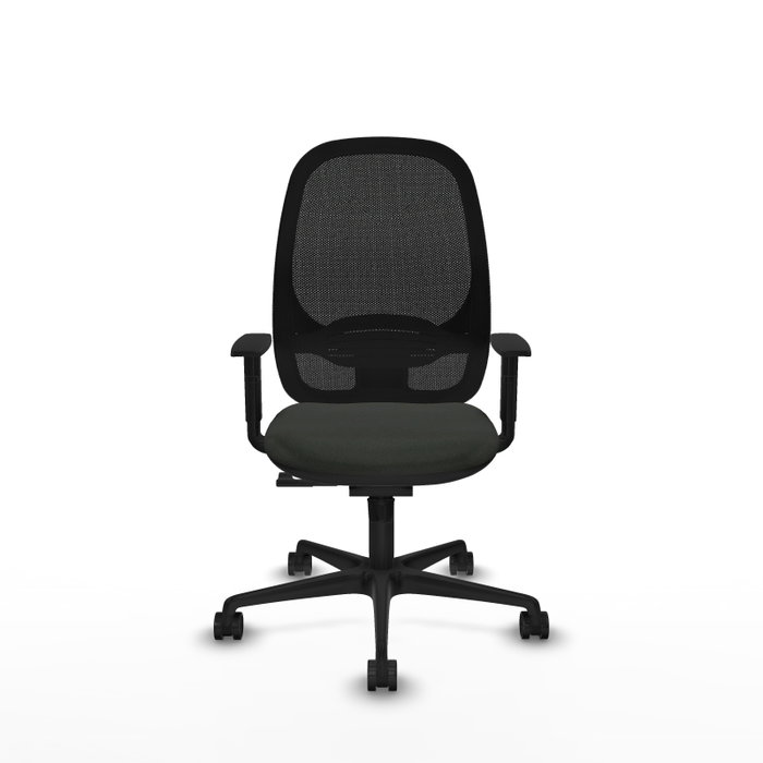 PIQUERAS Y CRESPO Silla de oficina Cilanco con mecanismo Sincro, Negro