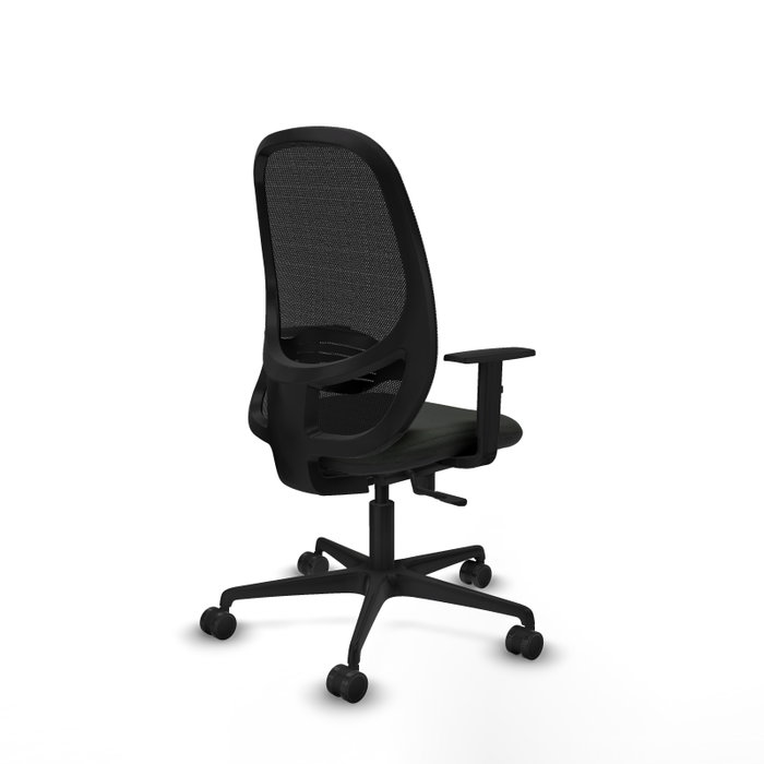 PIQUERAS Y CRESPO Silla de oficina Cilanco con mecanismo Sincro, Negro