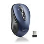 NGS INFINITY RB Ratón Inalámbrico Recargable para Oficina, Ambidiestro, 3200 DPI, Bluetooth 5.1 y RF 2.4GHz, 6 Botones Silenciosos, Multidispositivo (Negro/Azul)
