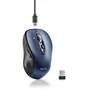 NGS INFINITY RB Ratón Inalámbrico Recargable para Oficina, Ambidiestro, 3200 DPI, Bluetooth 5.1 y RF 2.4GHz, 6 Botones Silenciosos, Multidispositivo (Negro/Azul)