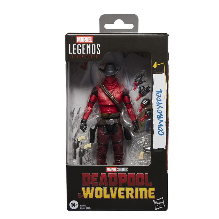 Hasbro Marvel Legends Series Cowboypool - Figura de Acción Deadpool 6" (15cm) Coleccionable, Inspirada en la Película Deadpool & Wolverine, con 7 Accesorios