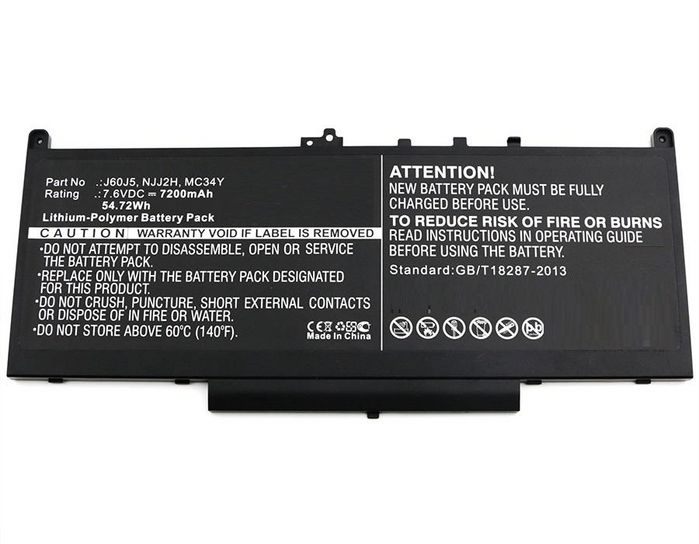 CoreParts Batería para Portátil Dell 53.28Wh Li-Pol 7.4V 7200mAh Negro CoreParts Batería para Portátil Dell 53.28Wh Li-Pol 7.4V 7200mAh Negro