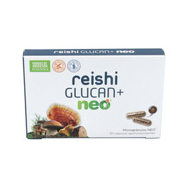 NEO Reishi Glucan+ 30 Cápsulas con Astrágalo, Reishi, Cordyceps y Champiñón del Sol para el Sistema Inmunitario
