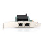 Digitus DN-10132 Tarjeta de Red 2 Puertos Gigabit Ethernet PCI Express