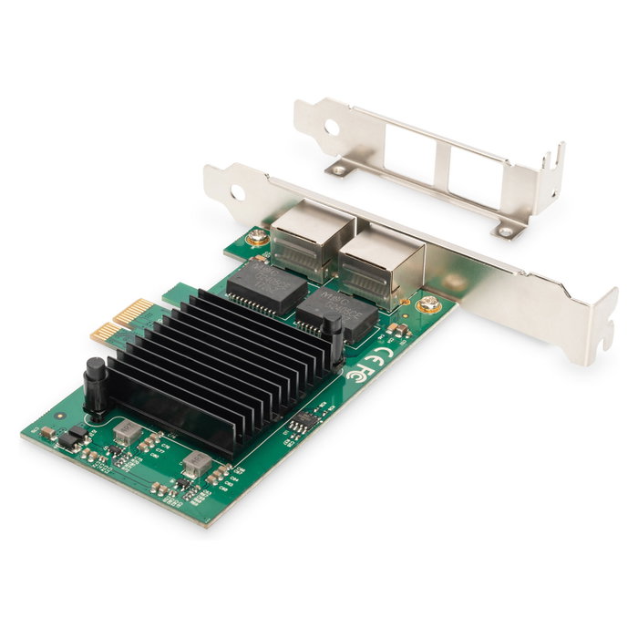 Digitus DN-10132 Tarjeta de Red Gigabit Ethernet Dual 2 Puertos PCIe