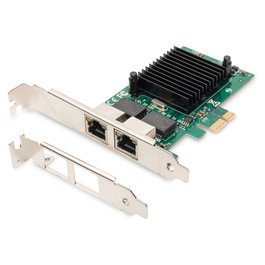 Digitus DN-10132 Tarjeta de Red Gigabit Ethernet Dual 2 Puertos PCIe