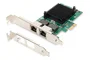 Digitus DN-10132 Tarjeta de Red PCI Express Gigabit Ethernet Dual 2 Puertos con Chipset Intel 82575EB - Para Servidores, Estaciones de Trabajo y Compatible con VMware ESXi