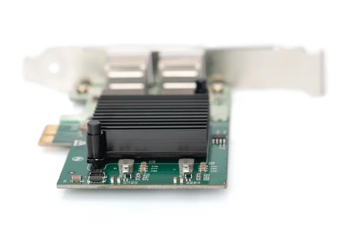Digitus DN-10132 Tarjeta de Red PCI Express Gigabit Ethernet Dual 2 Puertos con Chipset Intel 82575EB - Para Servidores, Estaciones de Trabajo y Compatible con VMware ESXi