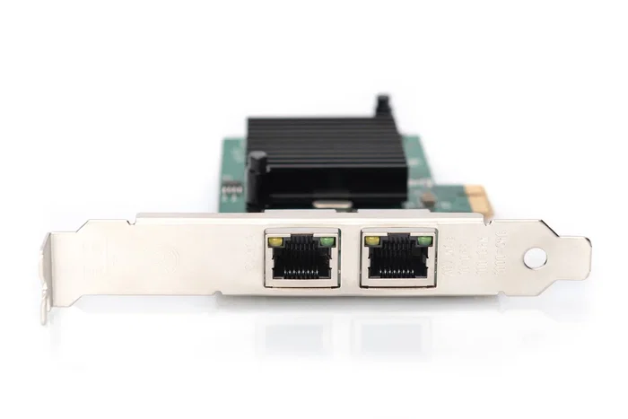 Digitus DN-10132 Tarjeta de Red PCI Express Gigabit Ethernet Dual 2 Puertos con Chipset Intel 82575EB - Para Servidores, Estaciones de Trabajo y Compatible con VMware ESXi