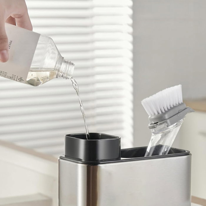 Quttin Organizador Limpieza Cocina con Dispensador 18 x 8.5 x 19 cm (12 Unidades)