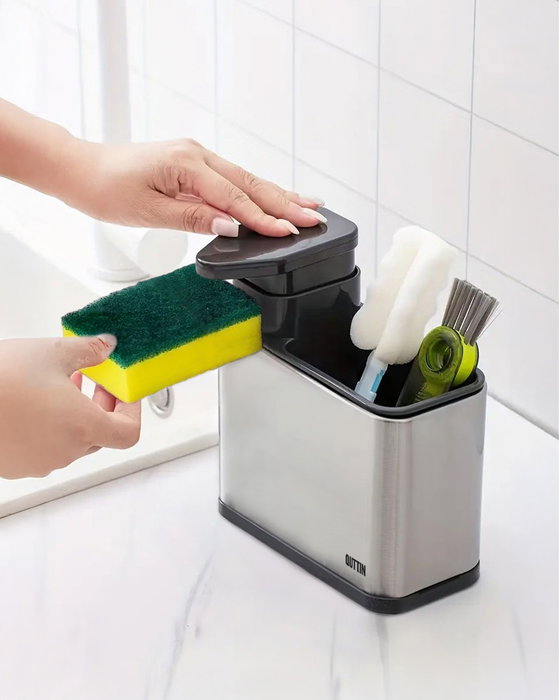 Quttin Organizador Limpieza Cocina con Dispensador 18 x 8.5 x 19 cm (12 Unidades)