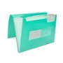 Liderpapel Carpeta clasificadora fuelle verde opaco 13 departamentos DIN A4