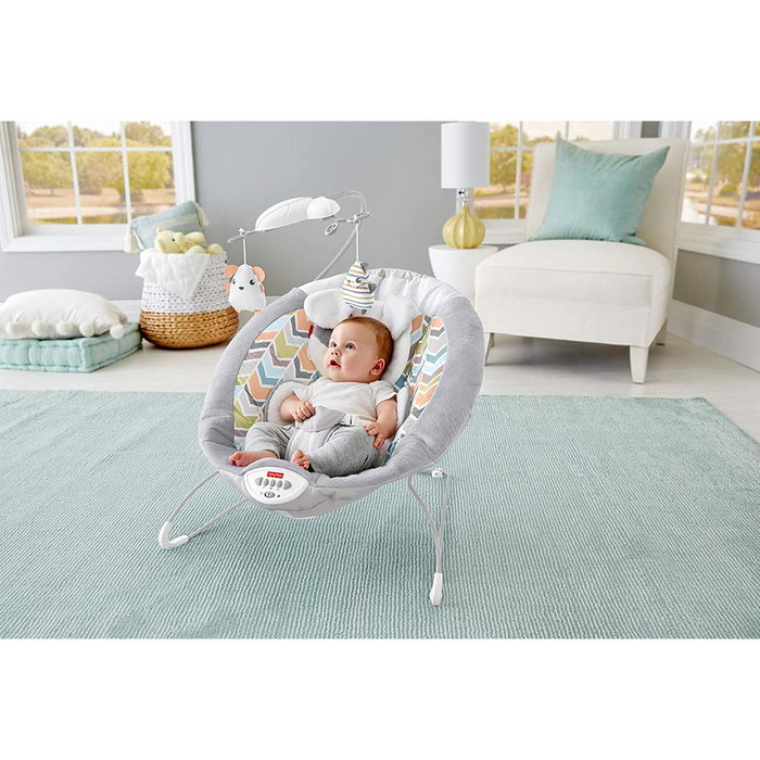 Fisher-Price Hamaca Deluxe Sweet Snugapuppy GWD50 para Bebé con Música y Vibraciones
