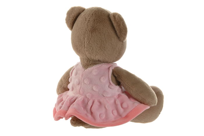 DKD Home Decor Peluche Oso Azul Rosa Marron Poliester 20 x 21 x 23 cm (12 Unidades)