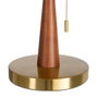 Lámpara Mesa Marrón-Oro Metal-Mármol 30 X 30 X 40 cm