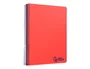 Liderpapel Cuaderno espiral micro wonder A5 120h 90gr cuadro 5mm tapa plástico 6 bandas 6 taladros color rojo