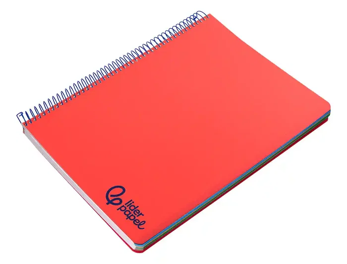 Liderpapel Cuaderno espiral micro wonder A5 120h 90gr cuadro 5mm tapa plástico 6 bandas 6 taladros color rojo Liderpapel Cuaderno espiral micro wonder A5 120h 90gr cuadro 5mm tapa plástico 6 bandas 6 taladros color rojo