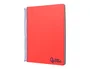 Liderpapel Cuaderno espiral micro wonder A5 120h 90gr cuadro 5mm tapa plástico 6 bandas 6 taladros color rojo