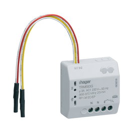 Hager Tehalit TRM693G Funk UP Actuador de conmutación 1 vía/entrada binaria 2 vías 230V 3A 3 hilos