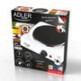 Adler Cocina Eléctrica de 1 Fuego 1500 W Blanca