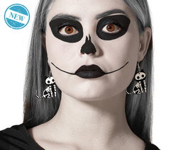Atosa Pendientes Accesorio Esqueleto de Gato Halloween 2025