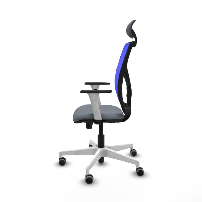 PIQUERAS Y CRESPO Silla de oficina Motilla con mecanismo Sincro, Gris y Azul PIQUERAS Y CRESPO Silla de oficina Motilla con mecanismo Sincro, Gris y Azul