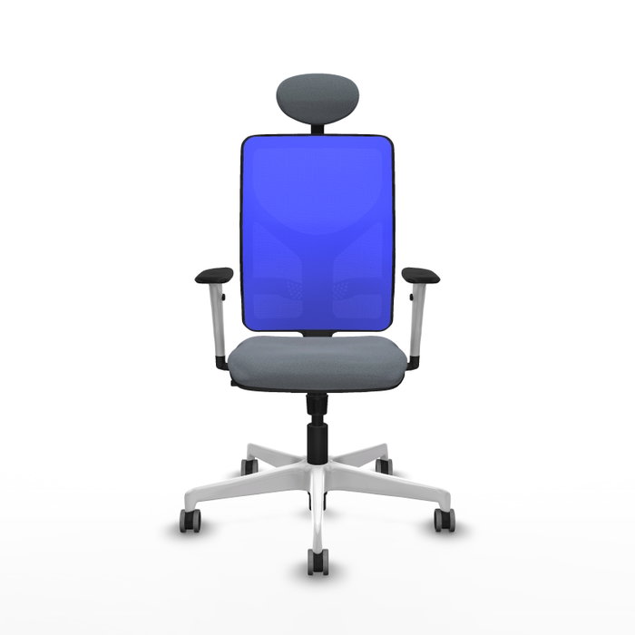PIQUERAS Y CRESPO Silla de oficina Motilla con mecanismo Sincro, Gris y Azul PIQUERAS Y CRESPO Silla de oficina Motilla con mecanismo Sincro, Gris y Azul