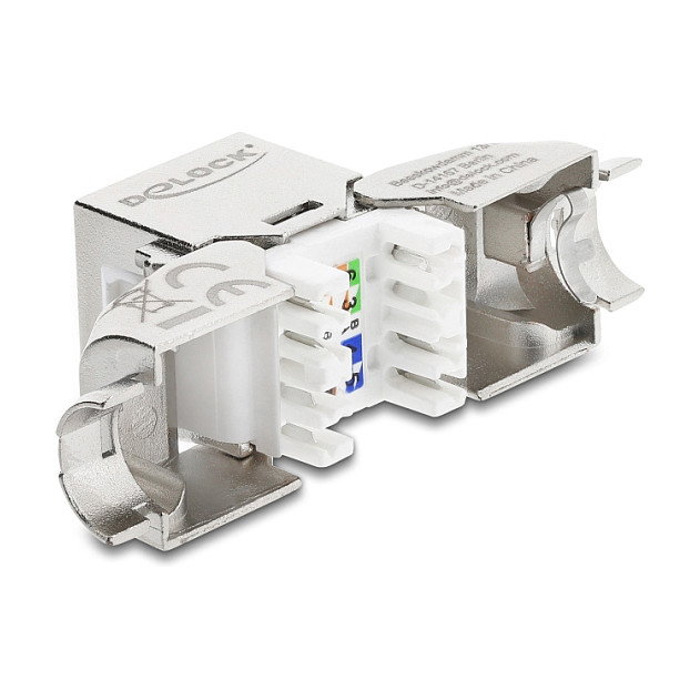 DeLOCK 90800 Módulo Keystone RJ45 Cat.6A sin herramientas 90°