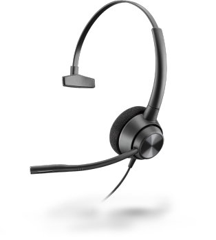 HP Poly EncorePro 310 Auriculares Monoaurales con Quick Disconnect TAA