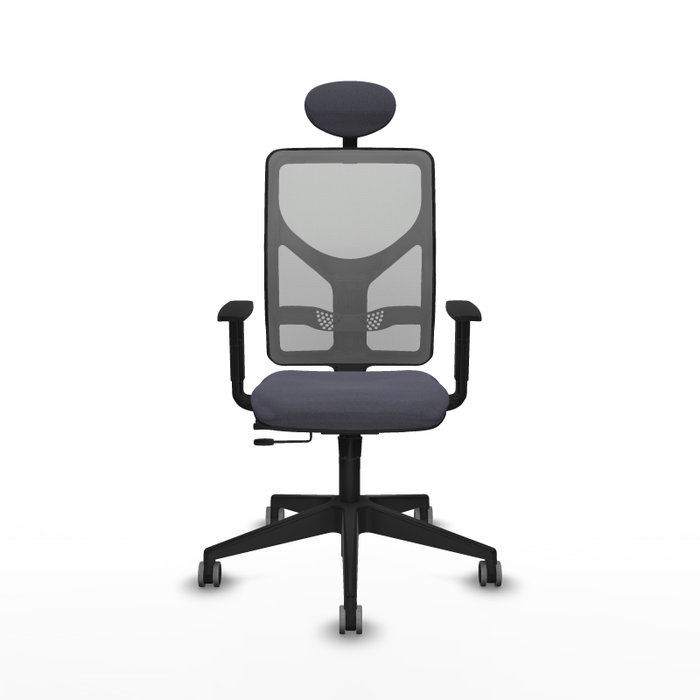 PIQUERAS Y CRESPO Silla de oficina Motilla con mecanismo Sincro/Traslack, Gris