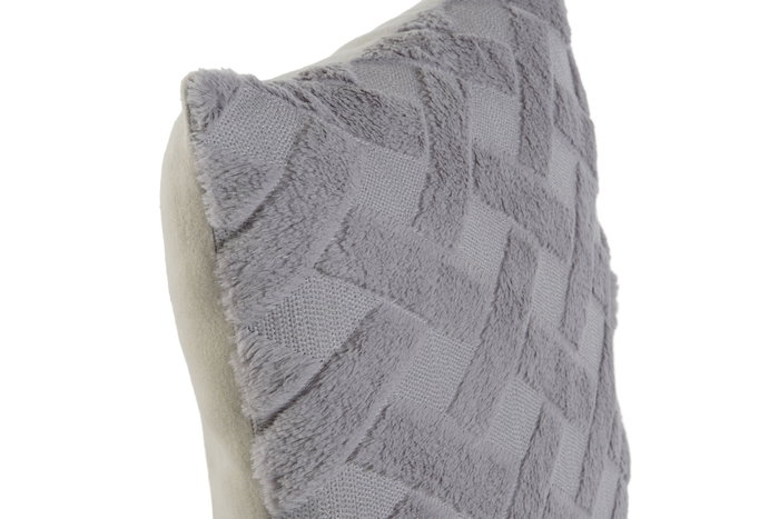 DKD Home Decor Cojín Poliéster Gris Claro 45x45 cm
