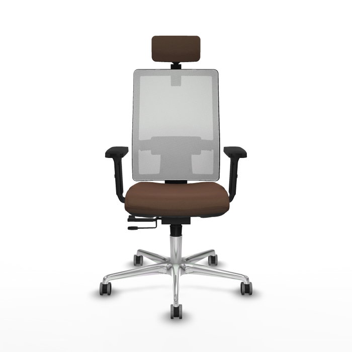 PIQUERAS Y CRESPO Silla de oficina Horna con Mecanismo Sincro/Traslack Marrón y Blanco PIQUERAS Y CRESPO Silla de oficina Horna con Mecanismo Sincro/Traslack Marrón y Blanco