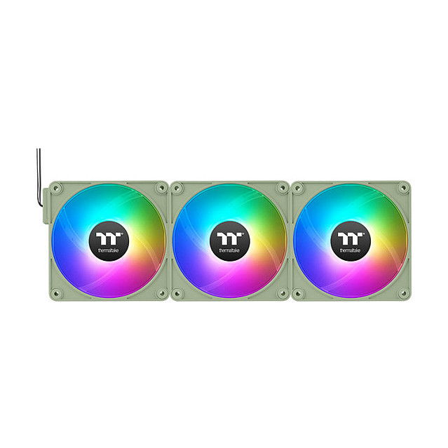 Thermaltake CT140 EX ARGB Sync Ventilador para PC Refrigeracion 140mm Pack de 3 Ventiladores Matcha Green